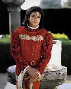 A photo of Michael Jackson at the Neverland Ranch