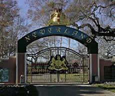 A photo of the Neverland Ranch Entrance