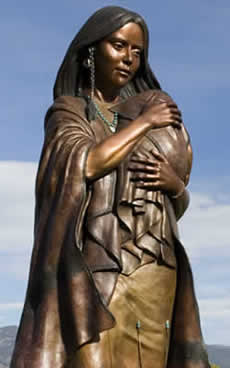 A Statue Of Sacagawea