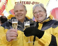 A photo of Steve Fossett and his wife Peggy