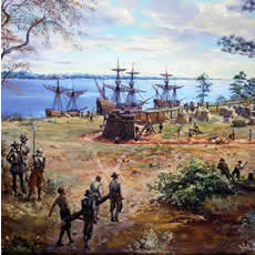 Image of the Jamestown settlement