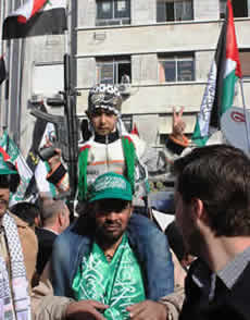 A photo of Hamas people