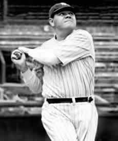 Babe Ruth With New York Yankees