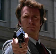 A photo of Clint Eastwood as Dirty Harry