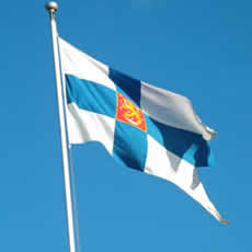 Photo flag of Finland