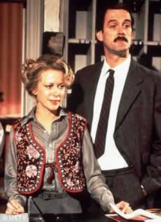 A photo of John Cleese and Connie Booth