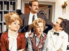 A photo of the Fawlty Towers actors