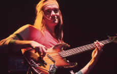 A photo of Jaco Pastorius in 1980.