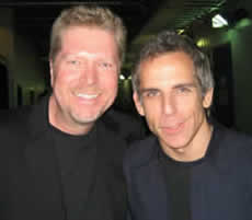 A photo of Robinson and Ben Stiller