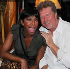 A photo of John JR Robinson and Natalie Cole