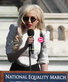 A Photo of Lady Gaga at the National Equality March