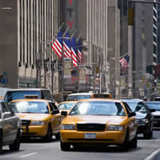 A photo of NYC Taxis