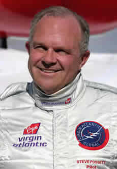 A photo of the pilot Steve Fossett