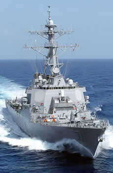 A photo of USS Cole