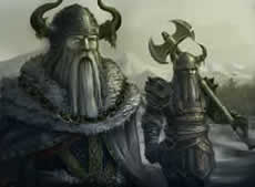 A painting of 2 Vikings