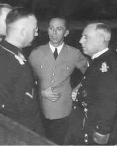 A photo of Wilhelm Canaris Together With Himmler And Goebbels