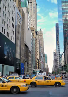 A photo of NYC Taxicabs