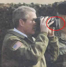 A funny photo of George W. Bush