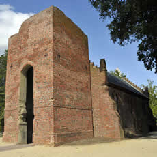 Image of the Jamestown Church from 1639