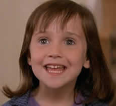 A photo of Mara Wilson in Mrs Doubtfire