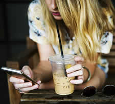 Image of girl with phone
